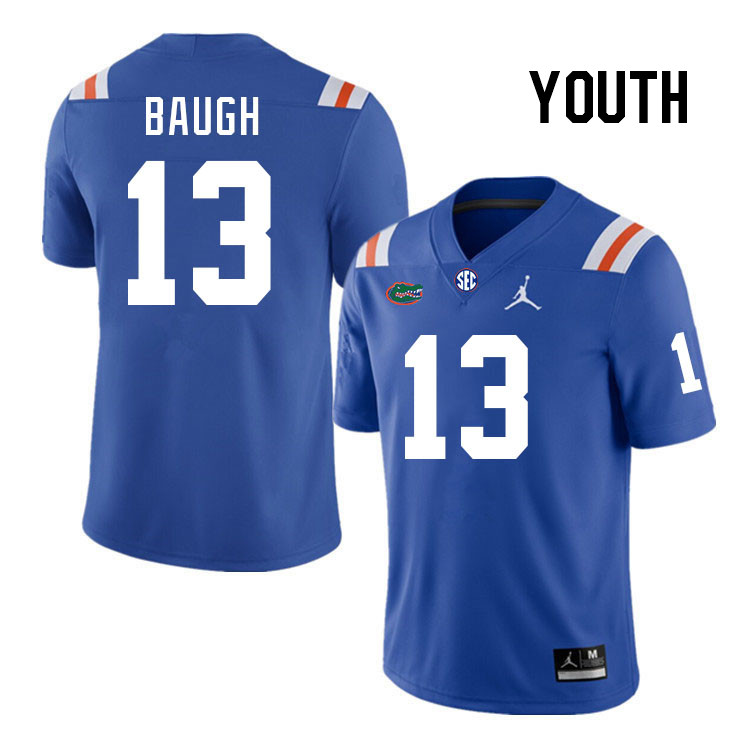 Youth #13 Jadan Baugh Florida Gators College Football Jerseys Stitched-Throwback